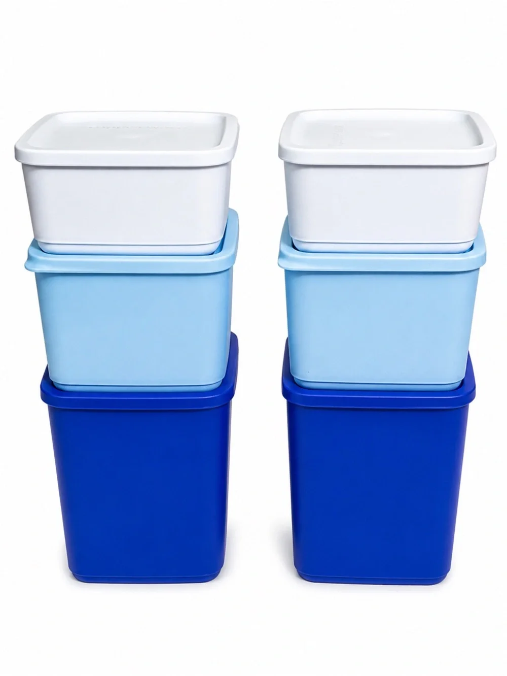 NWT Tupperware Basic Brights Square 12 pieces Food Storage Container Set
